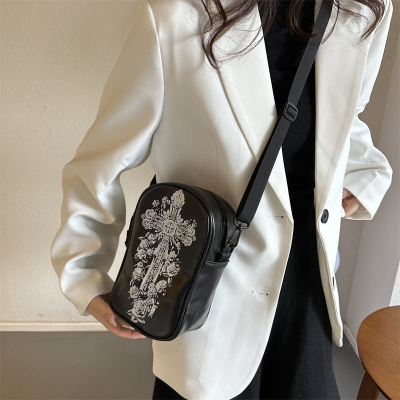 Funny Phone Bag Halloween Dark Crossbody Bag Halloween Pumpkin Printed Cartoon Shoulder Bags Creative Female Handbag